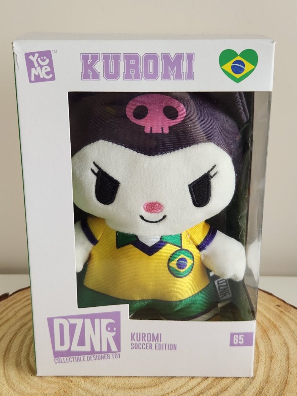 DZNR Kuromi Soccer Edition Brazil Yume Plush Stuffed Animal Toy
